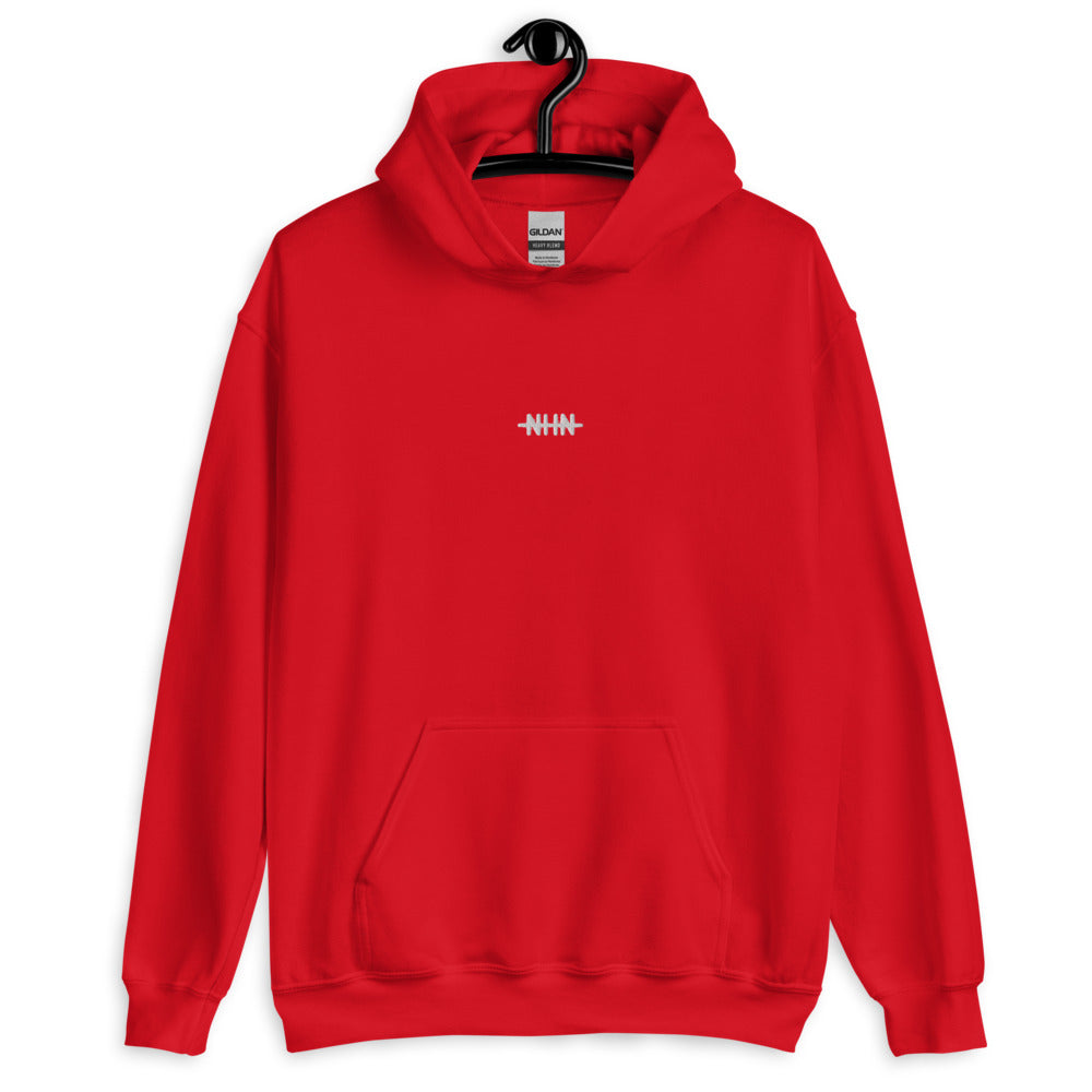 NHN Uniseks hoodie met geborduurd logo